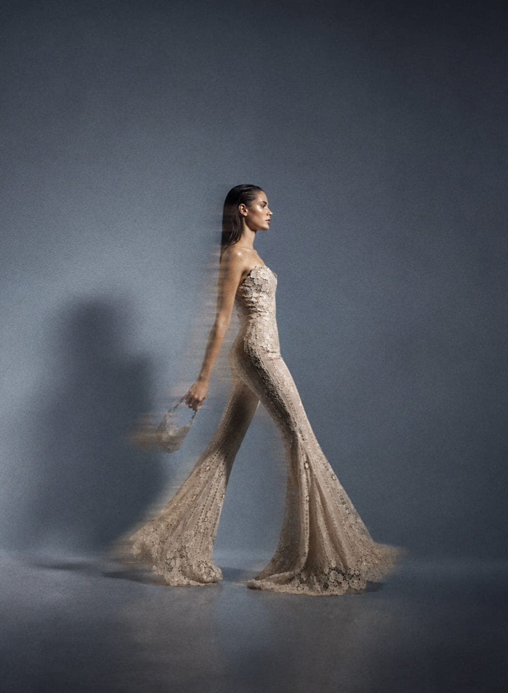 Hand-worked lace in motion.